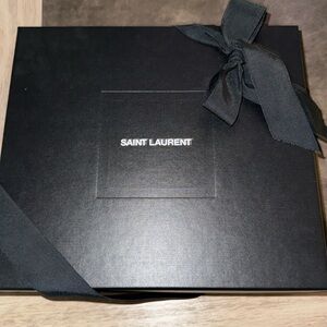 Saint Laurent Lou Cassandra Tassel Croco Embossed Crossbody Shoulder Bag Camera